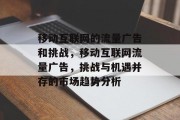 移动互联网的流量广告和挑战，移动互联网流量广告，挑战与机遇并存的市场趋势分析，移动互联网流量广告，挑战与机遇并存的市场趋势分析