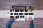 黑石首席财务官Chae称对美国经济软着陆保持谨慎乐观