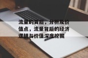 流量的背后，分析及价值点，流量背后的经济逻辑与价值深度挖掘，流量背后，企业经营效益的经济剖析与价值挖掘