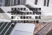 流量与带宽，如何管理您的网站以提升其访问量？，流量优化，提高网站访问量的10个策略