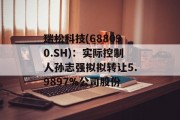 瑞松科技(688090.SH)：实际控制人孙志强拟拟转让5.9897%公司股份