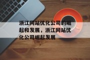 浙江网站优化公司的崛起和发展，浙江网站优化公司崛起发展，浙江网站优化公司崛起，行业创新发展