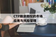 CTP期货期权的市场应用与风险管理