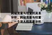 网站流量与权重的关系分析，网站流量与权重，一个深入的定量分析，网站流量与权重，一项深度定量分析