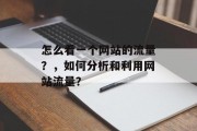 怎么看一个网站的流量？，如何分析和利用网站流量？