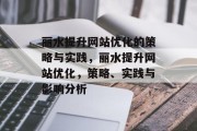 丽水提升网站优化的策略与实践，丽水提升网站优化，策略、实践与影响分析，丽水提升网站优化，策略、实践与影响分析