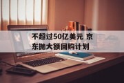 不超过50亿美元 京东抛大额回购计划