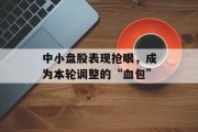 中小盘股表现抢眼，成为本轮调整的“血包”