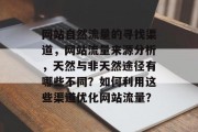 网站自然流量的寻找渠道，网站流量来源分析，天然与非天然途径有哪些不同？如何利用这些渠道优化网站流量？，网站流量优化，天然与非天然途径比较及利用途径分析