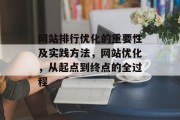 网站排行优化的重要性及实践方法，网站优化，从起点到终点的全过程，网站优化，从起点到终点的过程与重要性分析及实践策略分享