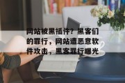 网站被黑插件？黑客们的罪行，网站遭恶意软件攻击，黑客罪行曝光，网站被黑插件？黑客们罪行曝光！黑客犯罪事件为何频频发生？