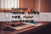 FlashPlayer插件详解，如何安装与使用，FlashPlayer插件操作教程，Flash Player 使用步骤