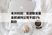 禾川科技：龙游联龙基金拟减持公司不超1%股份