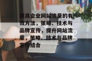 提高企业网站流量的有效方法，策略、技术与品牌宣传，提升网站流量，策略、技术与品牌宣传结合，企业网站流量优化，策略、技术与品牌宣传结合的实战指南