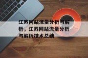 江苏网站流量分析与解析，江苏网站流量分析与解析技术总结，江苏网站流量分析与解析技术总结