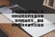 从基础到高精技术，深圳网站优化的全面攻略，深圳网站优化，基础到高精技术全方位指南