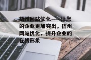 梧州网站优化——让您的企业更加突出，梧州网站优化，提升企业的在线形象，梧州网站优化，提升品牌曝光率，推动业务发展