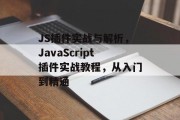 JS插件实战与解析，JavaScript插件实战教程，从入门到精通，快速入门到精通，JavaScript插件实战解析