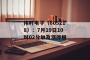 伟时电子（605218）：7月19日10时02分触及涨停板