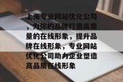 上海专业网站优化公司，为你的品牌打造高质量的在线形象，提升品牌在线形象，专业网站优化公司助力企业塑造高品质在线形象，精良网络优化，提升品牌在线形象的专业网站优化公司服务