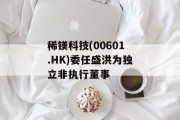 稀镁科技(00601.HK)委任盛洪为独立非执行董事