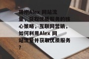 拥抱Alex 网站流量，获取优质服务的核心策略，互联网营销，如何利用Alex 网站流量并获取优质服务？，使用Alex 网站流量，提升服务质量，实现转化策略的途径与技巧