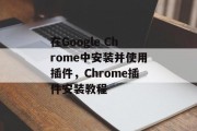 在Google Chrome中安装并使用插件，Chrome插件安装教程，Chrome插件安装指南