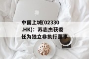 中国上城(02330.HK)：苏志杰获委任为独立非执行董事