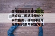 邵阳网站流量开发的实战攻略，网站流量优化实战指南，邵阳网站开发常见问题与解决方法，提升邵阳网站流量，实战攻略与解密技巧分享