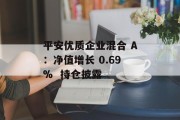 平安优质企业混合 A：净值增长 0.69%  持仓披露