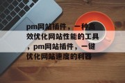 pm网站插件，一种高效优化网站性能的工具，pm网站插件，一键优化网站速度的利器