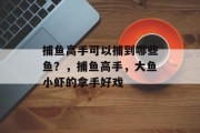 捕鱼高手可以捕到哪些鱼？，捕鱼高手，大鱼小虾的拿手好戏