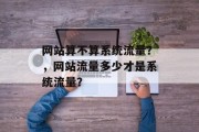 网站算不算系统流量？，网站流量多少才是系统流量？