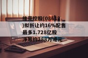 维亮控股(08612)拟折让约16%配售最多1.728亿股 净筹约288万港元