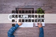 网络流量泄露背后的真实危机？，网络安全威胁，流量泄露背后的真相