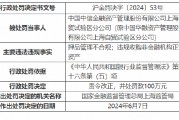 中国中信金融资产上海自贸试验区分公司被罚百万：押品管理不合规等