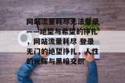 网站流量耗尽无法登录——绝望与希望的挣扎，网站流量耗尽 登录无门的绝望挣扎，人性的光辉与黑暗交织