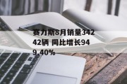 赛力斯8月销量34242辆 同比增长949.40%