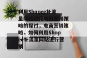 利用Shopee补流量网站进行电商营销策略的探讨，电商营销策略，如何利用Shopee补流量网站进行营销