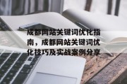 成都网站关键词优化指南，成都网站关键词优化技巧及实战案例分享，成都网站关键词优化指南，实战案例分析与优化建议