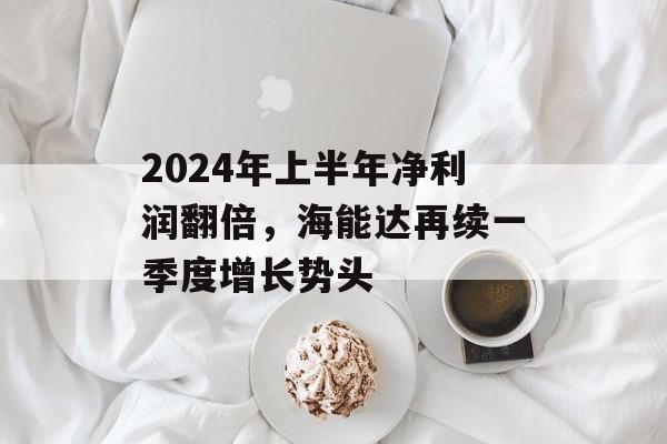 2024年上半年净利润翻倍，海能达再续一季度增长势头