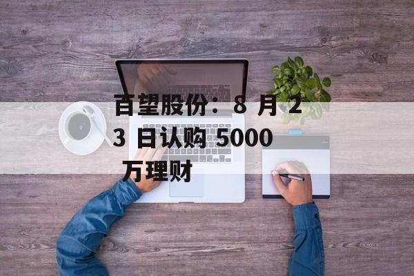 百望股份：8 月 23 日认购 5000 万理财