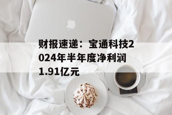 财报速递：宝通科技2024年半年度净利润1.91亿元