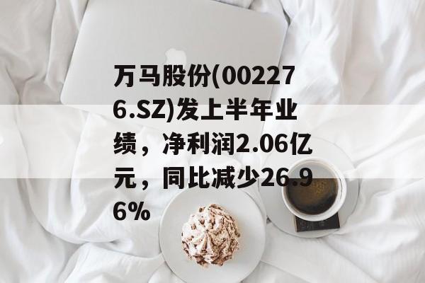 万马股份(002276.SZ)发上半年业绩，净利润2.06亿元，同比减少26.96%