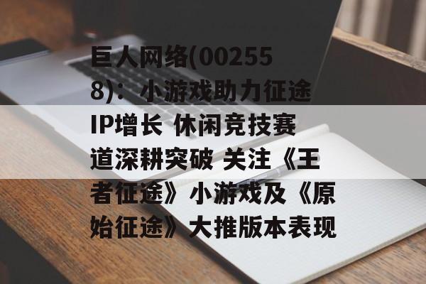 巨人网络(002558)：小游戏助力征途IP增长 休闲竞技赛道深耕突破 关注《王者征途》小游戏及《原始征途》大推版本表现