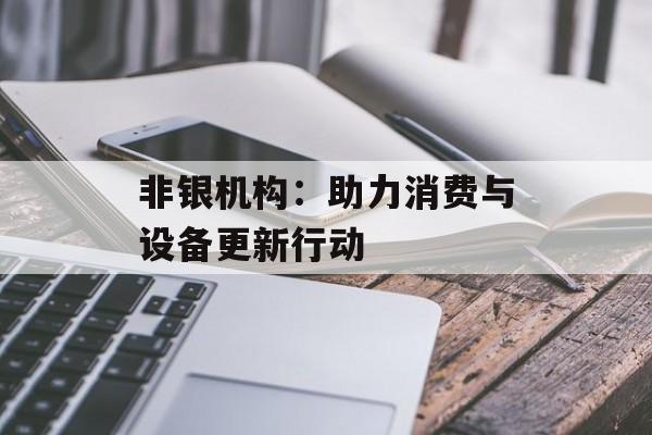 非银机构：助力消费与设备更新行动