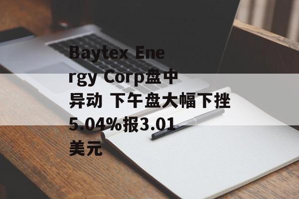 Baytex Energy Corp盘中异动 下午盘大幅下挫5.04%报3.01美元