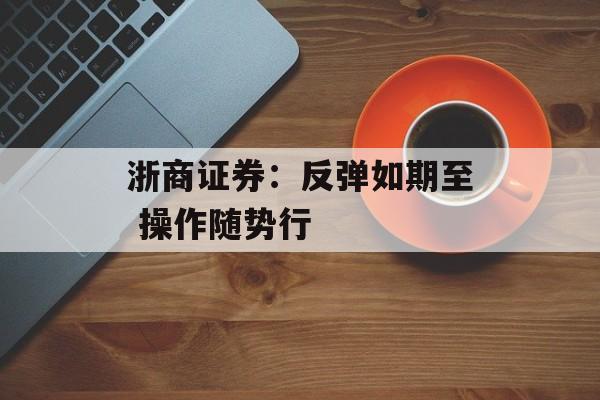 浙商证券：反弹如期至 操作随势行