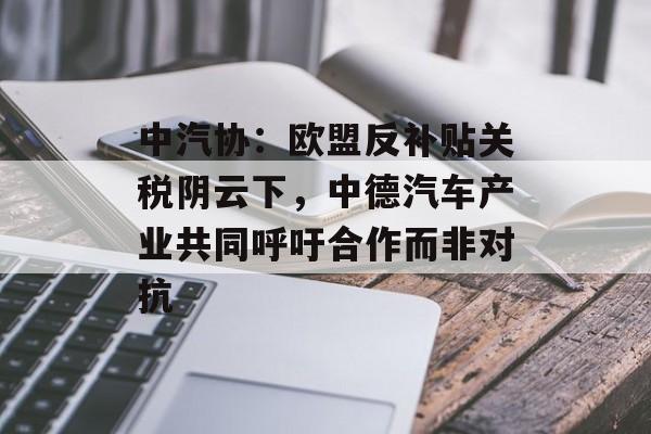 中汽协：欧盟反补贴关税阴云下，中德汽车产业共同呼吁合作而非对抗