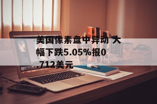 美国像素盘中异动 大幅下跌5.05%报0.712美元